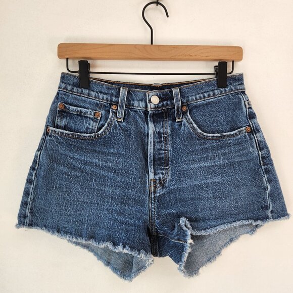 Levi's Pants - Levi's 501 Cut-Off Jeans Shorts Medium Wash Denim High Rise Button Fly 27